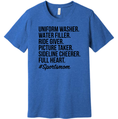 Sports Mom Dressing Festive T-shirt royal blue