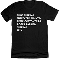 Famous Bunnies Dressing Festive T-shirt black