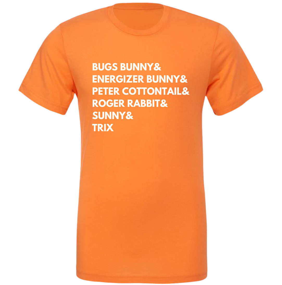 Famous Bunnies Dressing Festive T-shirt orange