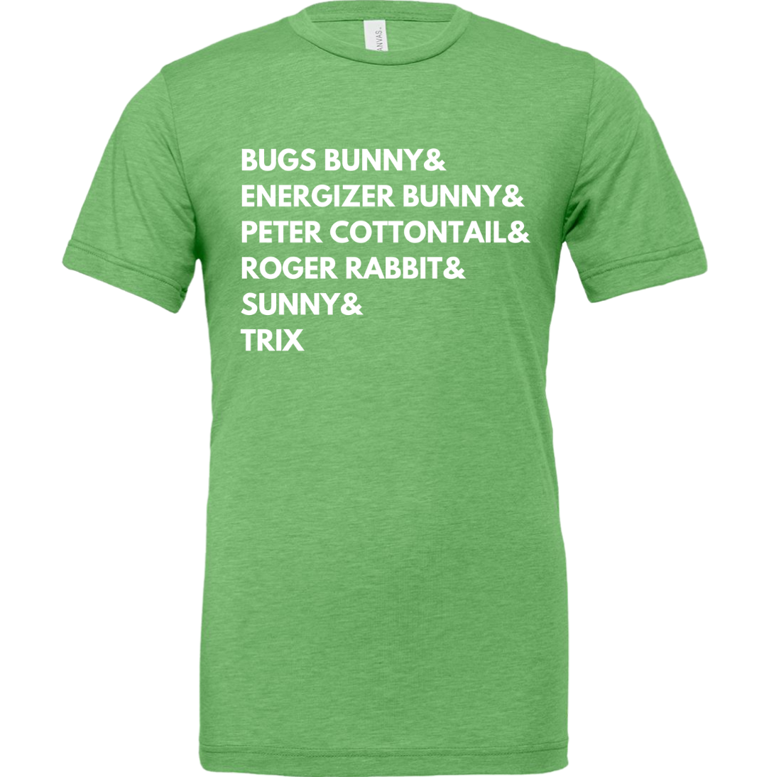 Famous Bunnies Dressing Festive T-shirt green