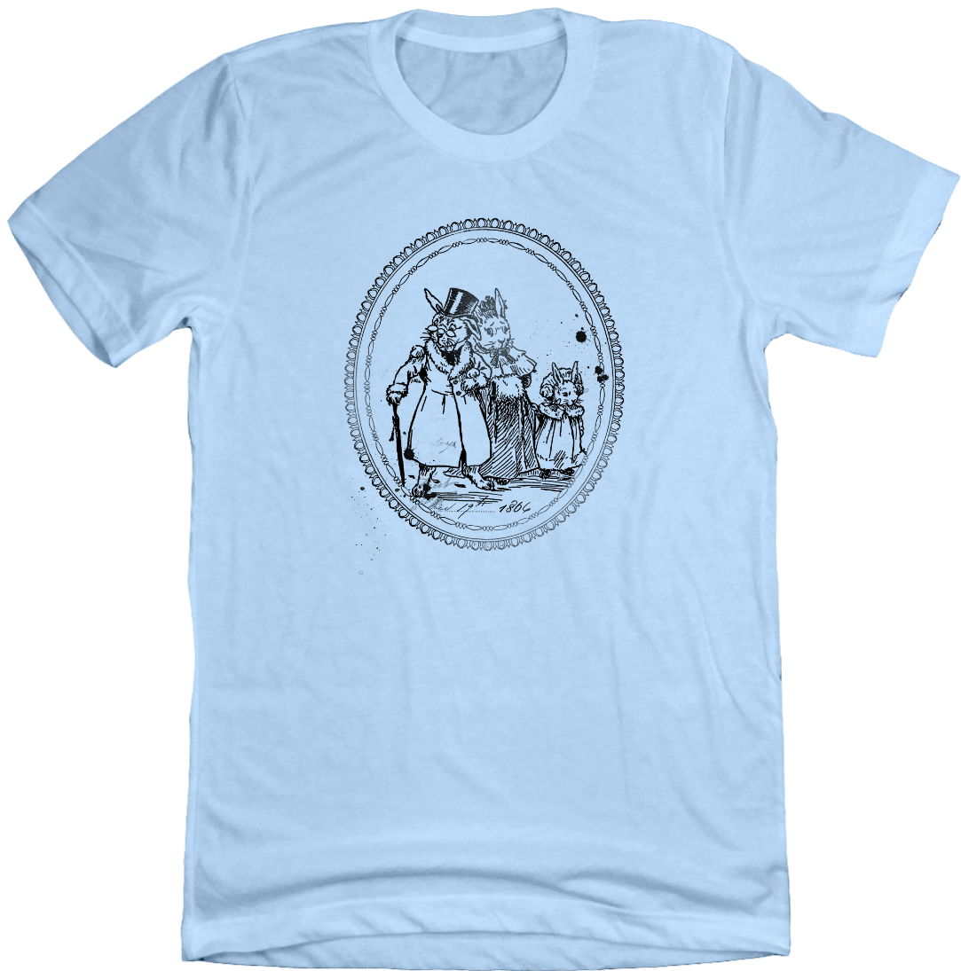 Vintage Easter Family Dressing Festive T-shirt blue