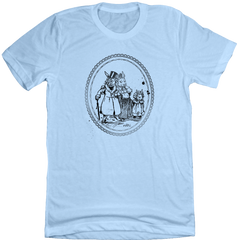 Vintage Easter Family Dressing Festive T-shirt blue