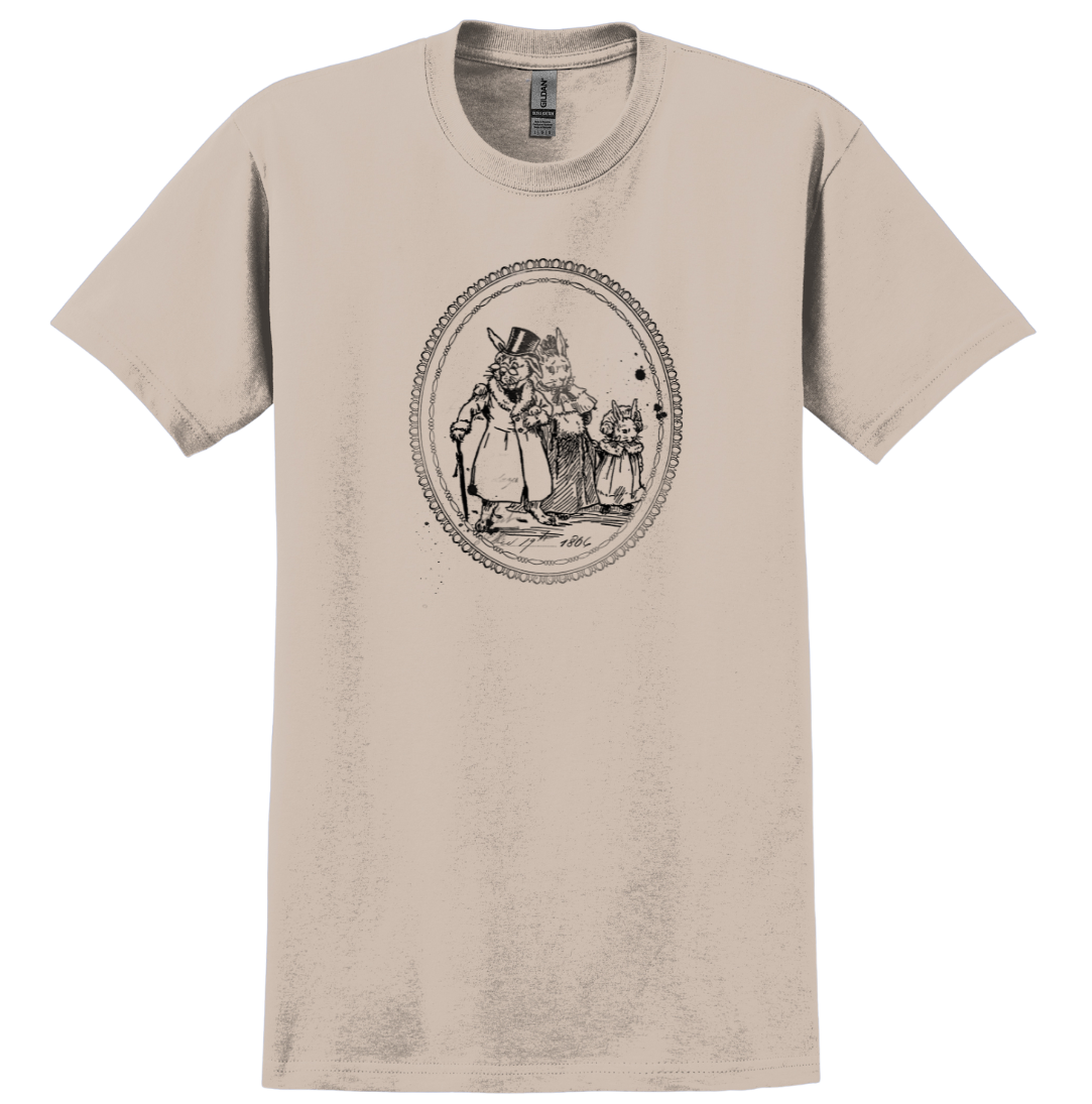 Vintage Easter Family Dressing Festive T-shirt sand
