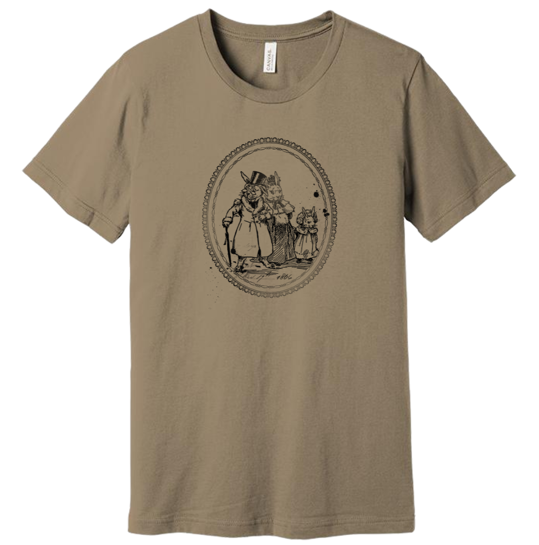 Vintage Easter Family Dressing Festive T-shirt tan