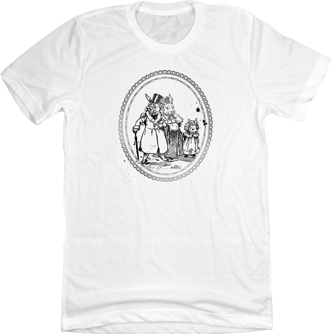 Vintage Easter Family Dressing Festive T-shirt white