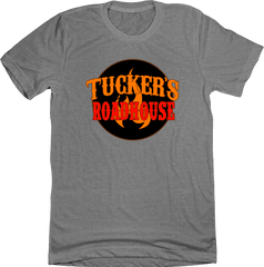 Tucker's Roadhouse Logo Dressing Festive T-shirt grey