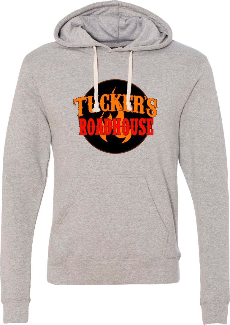 Tucker's Roadhouse Logo Dressing Festive grey hoodie