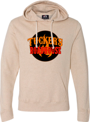 Tucker's Roadhouse Logo Dressing Festive sand hoodie