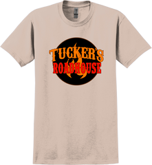 Tucker's Roadhouse Logo Dressing Festive sand T-shirt