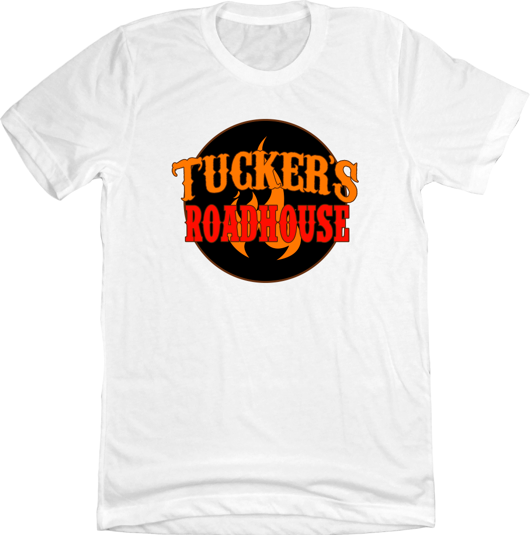 Tucker's Roadhouse Logo Dressing Festive white T-shirt