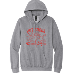 Hot Cocoa and Christmas Movies Dressing Festive grey hoodie