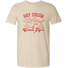 Hot Cocoa and Christmas Movies Dressing Festive natural white T-shirt