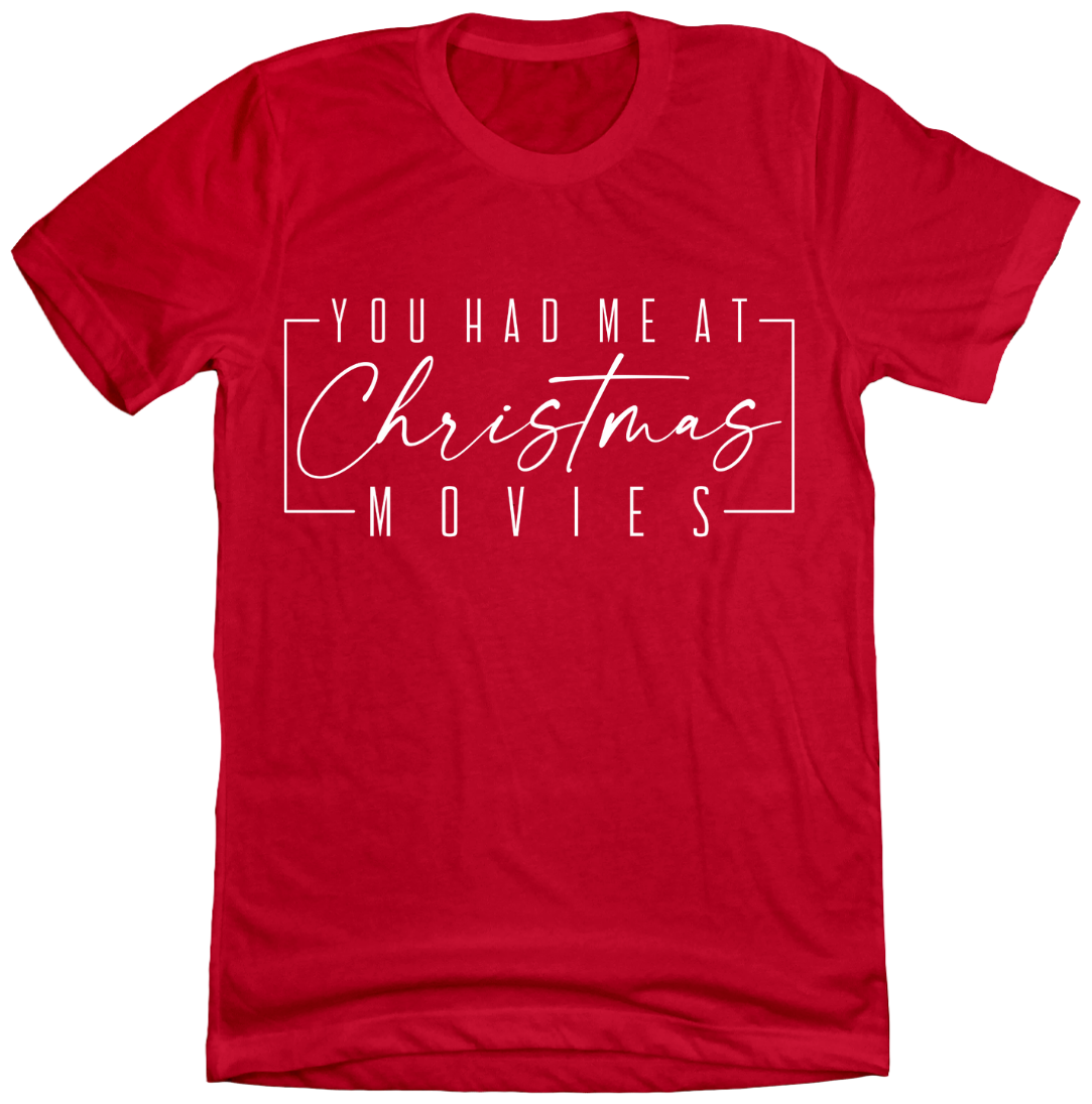 You Had Me at Christmas Movies Dressing Festive Red Hoodie