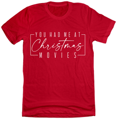 You Had Me at Christmas Movies Dressing Festive Red Hoodie