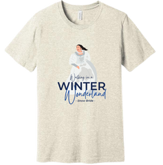 Walking in a Winter Wonderland Snow Bride Dressing Festive oatmeal T-shirt