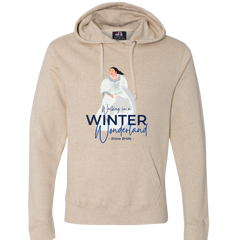 Walking in a Winter Wonderland Snow Bride Dressing Festive oatmeal hoodie