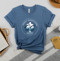 Sweet Sensations Bakery Dressing Festive T-shirt blue