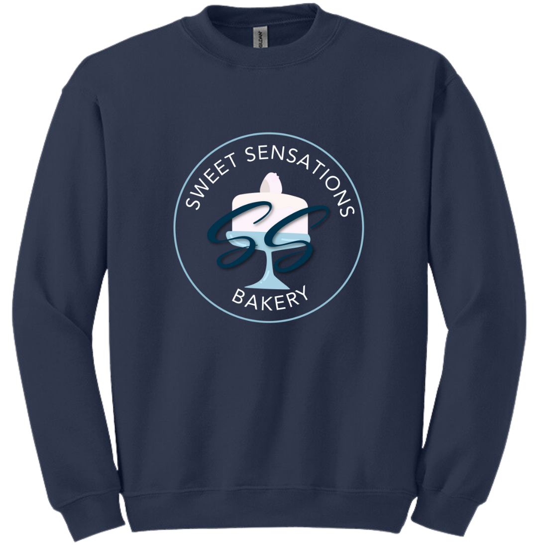 Sweet Sensations Bakery Dressing Festive navy crewneck