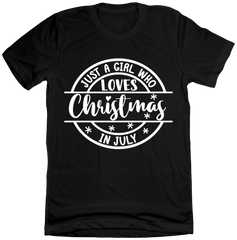Just a Girl That Loves Christmas Movies Dressing Festive T-shirt black