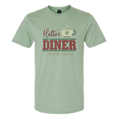 Hattie's Diner Dressing Festive T-shirt sage