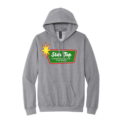 Star Top Christmas Trees Fleece Dressing Festive grey Hoodie