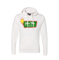 Star Top Christmas Trees Fleece Dressing Festive hoodie white