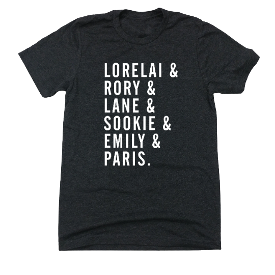 Girls of Gilmore black T-shirt Dressing Festive