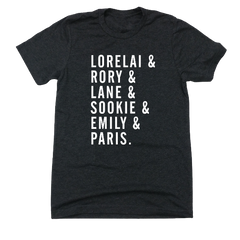 Girls of Gilmore black T-shirt Dressing Festive