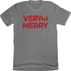 Very Merry T-shirt Red Ink