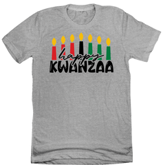 Happy Kwanza Dressing Festive T-shirt grey