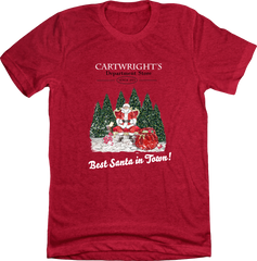 Christmas at Cartwright's Dressing Festive heather Red t-shirt