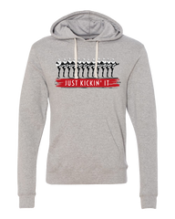 Just Kickin' It Dressing Festive light grey Hoodie