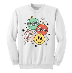 Joy Peace Love Ornaments