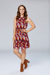 Floral Pleated Dress As Seen on Hallmark