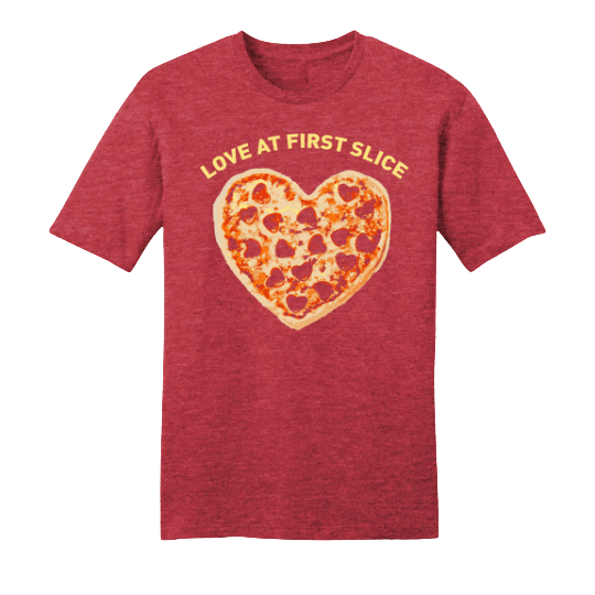 Love at First Slice red T-shirt Dressing Festive