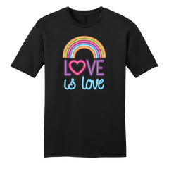 Love is Love Dressing Festive Black T-shirt