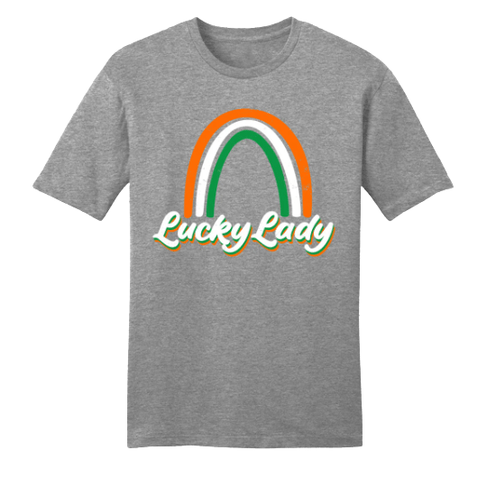 Lucky Lady T-shirt grey Dressing Festive