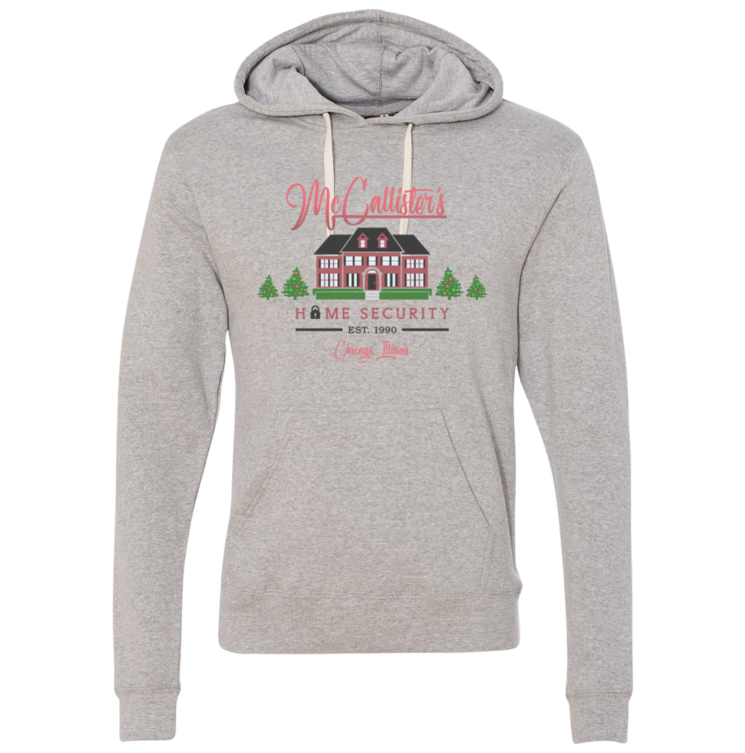 McCallister's Home Security grey Hooded Sweatshirt Dressing Festive