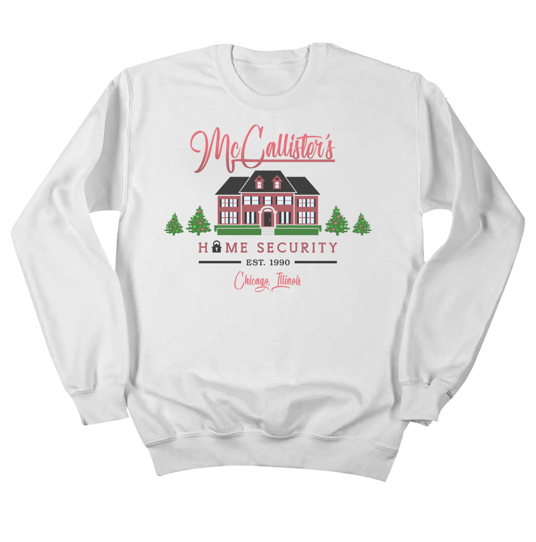 McCallister's Home Security Crewneck white Dressing Festive