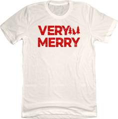 Very Merry T-shirt Red Ink