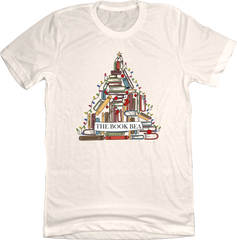 The Book Bea Christmas Tree dressing festive Natural white T-shirt