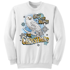 Owl Be Home For Christmas sweatshirt