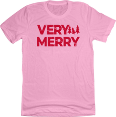 Very Merry T-shirt Red Ink