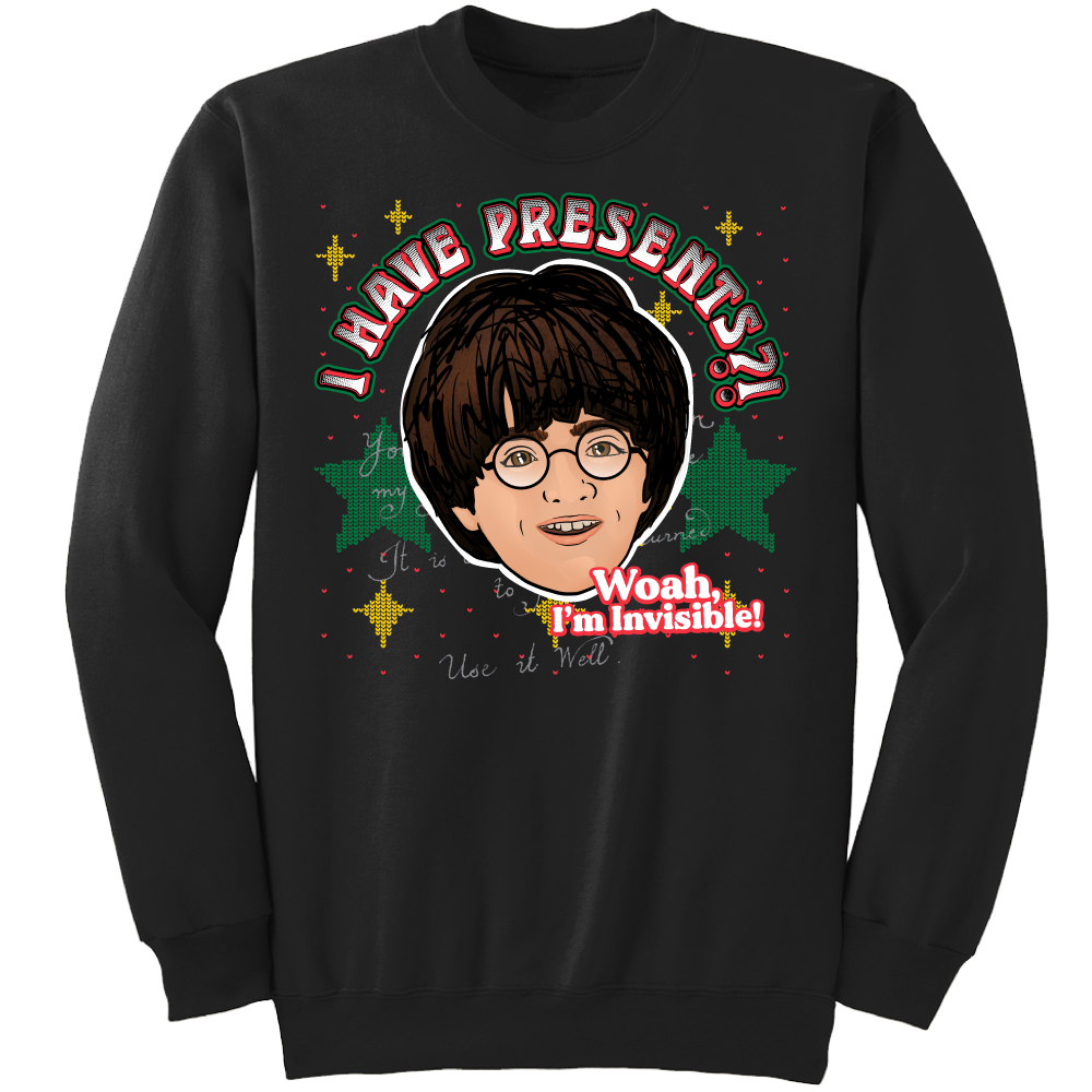 Potter I Have Presents I'm Invisible tee