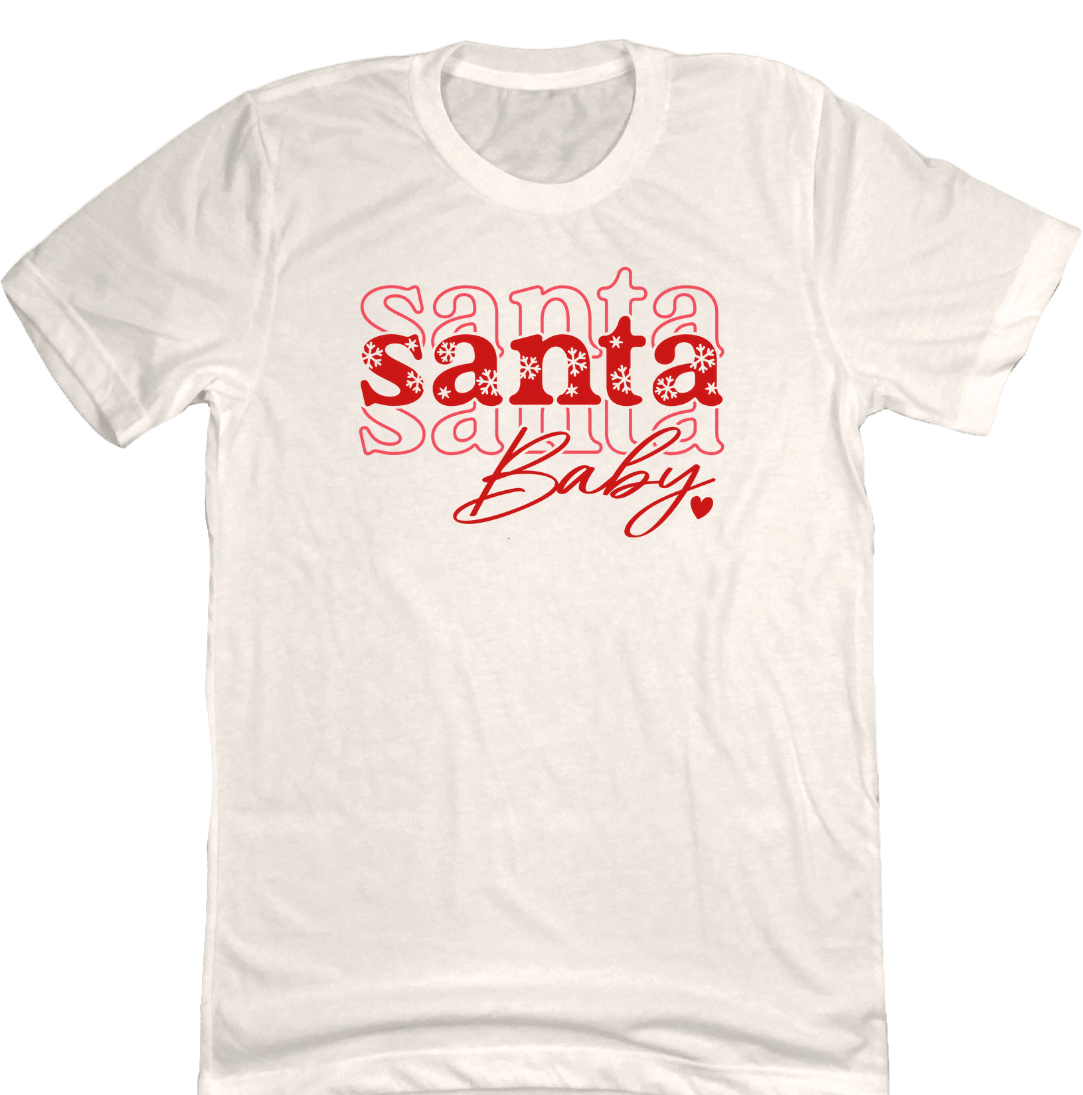 Santa Baby Dressing Festive natural white T-shirt