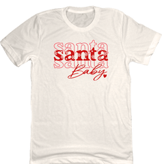 Santa Baby Dressing Festive natural white T-shirt