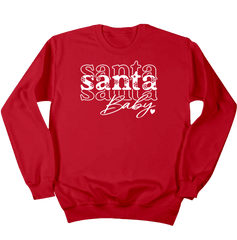 Santa Baby Dressing Festive crewneck red