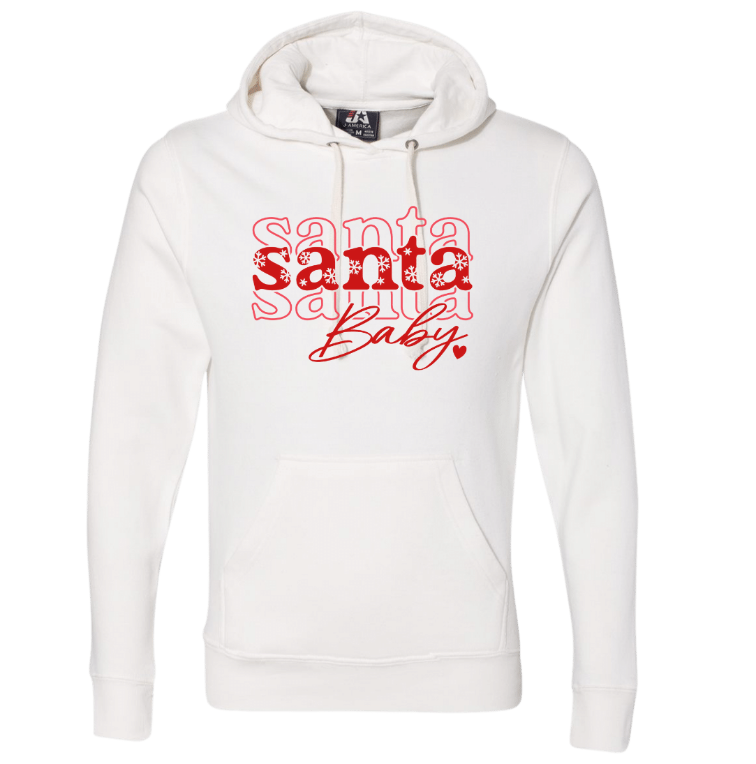Santa Baby Dressing Festive hoodie white