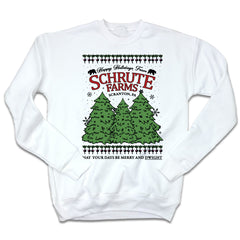 Schrute Farms Ugly Christmas Sweatshirt