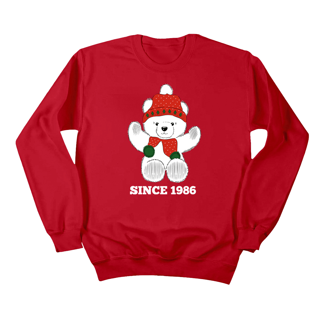 Lazzie Bear Since 1986 Dressing Festive Sweatshirt